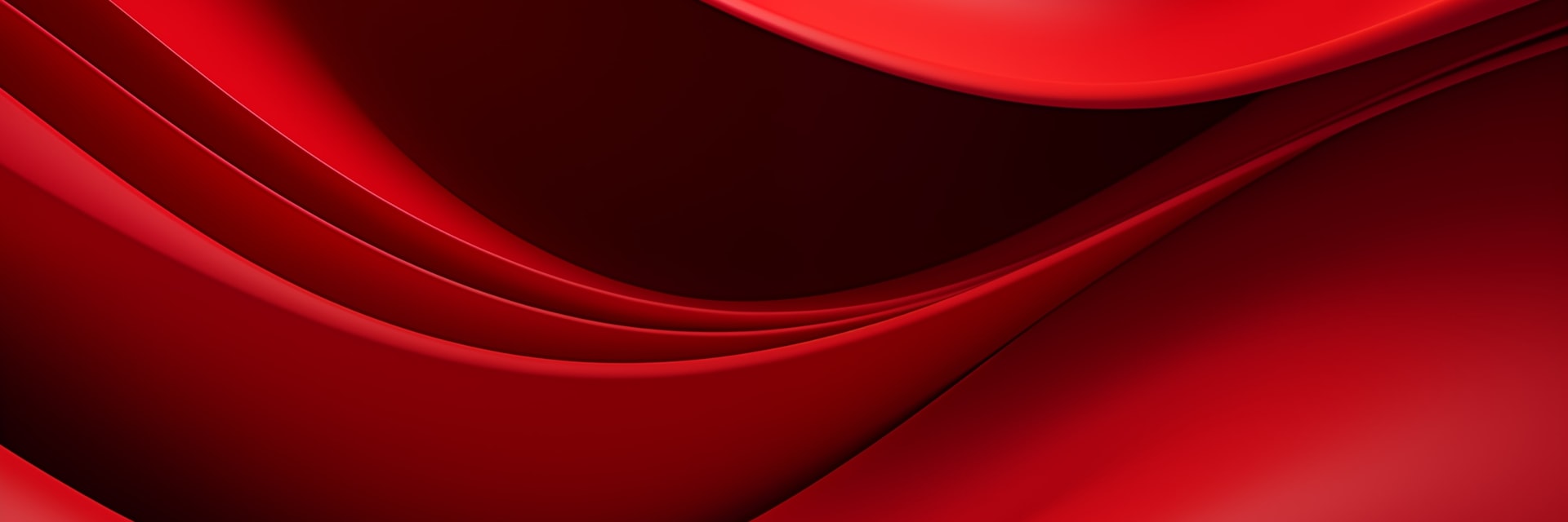 Abstracte golvende compositie in donkerrood