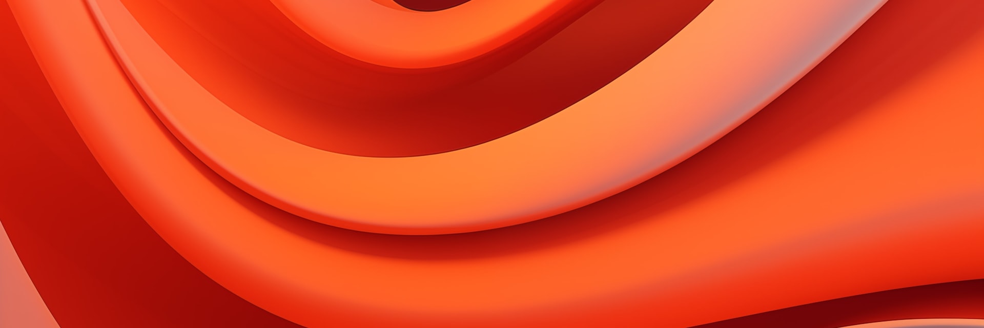 Composition ondulée abstraite en rouge et orange