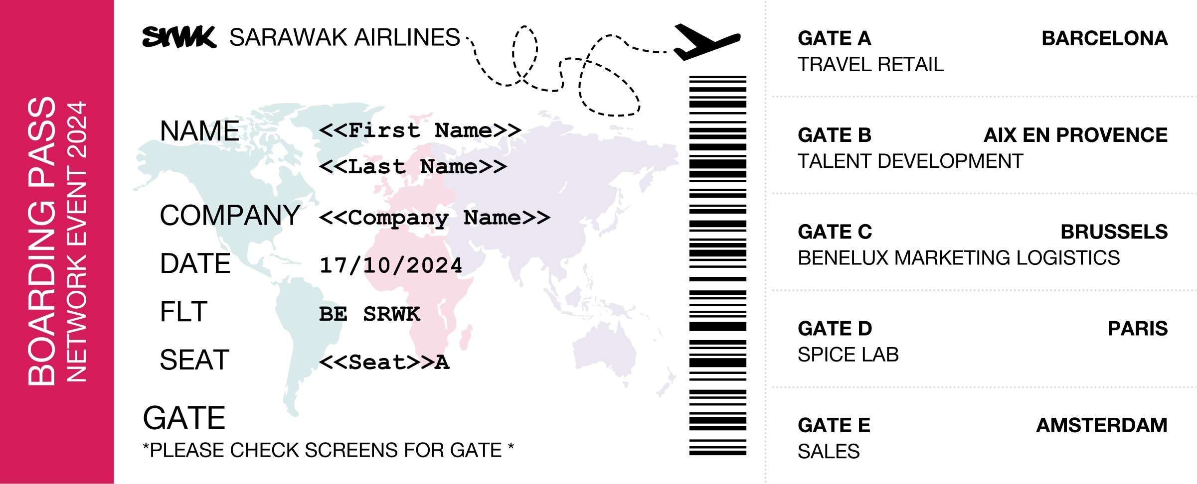 Sarawak - Boarding Ticket