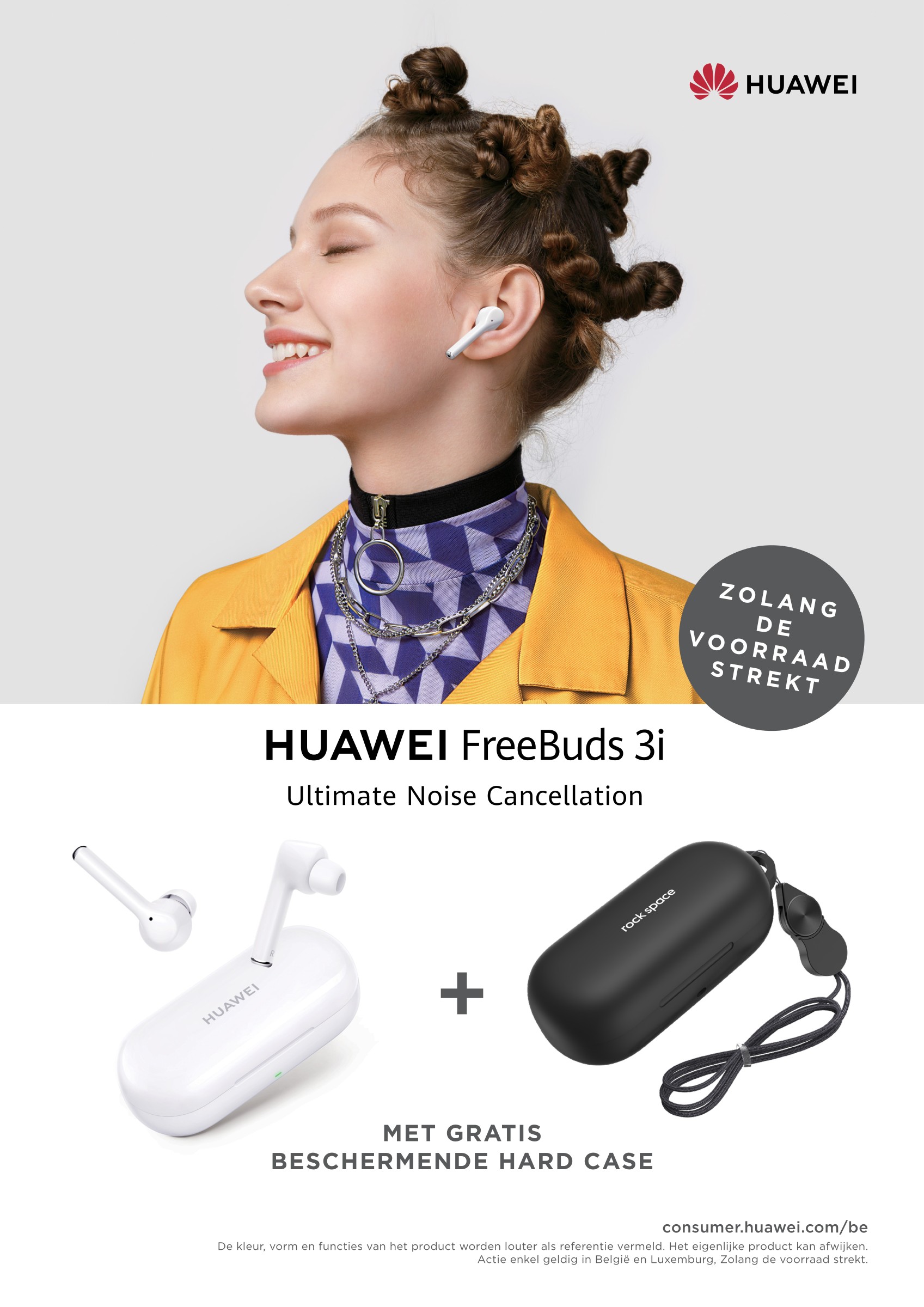 Huawei - Freebuds3i+HardCase Actie