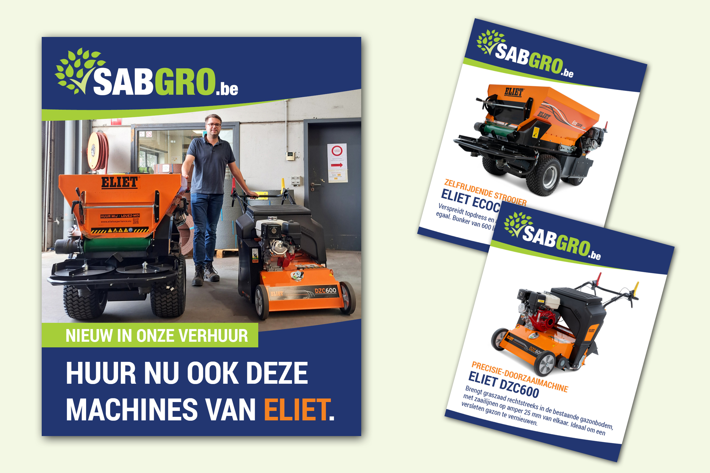 Sabgro verhuurt machines van Eliet